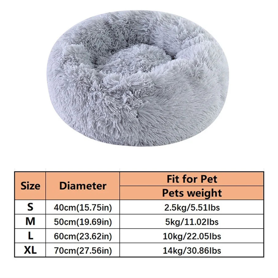 Plush Donut Pet Bed