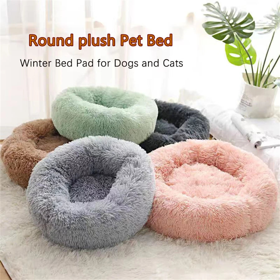 Plush Donut Pet Bed