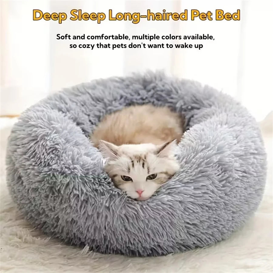 Plush Donut Pet Bed