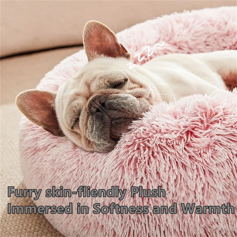 Plush Donut Pet Bed
