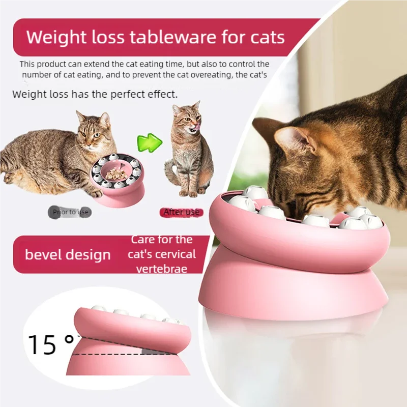 Puzzle Slow Feeder Cat Bowl