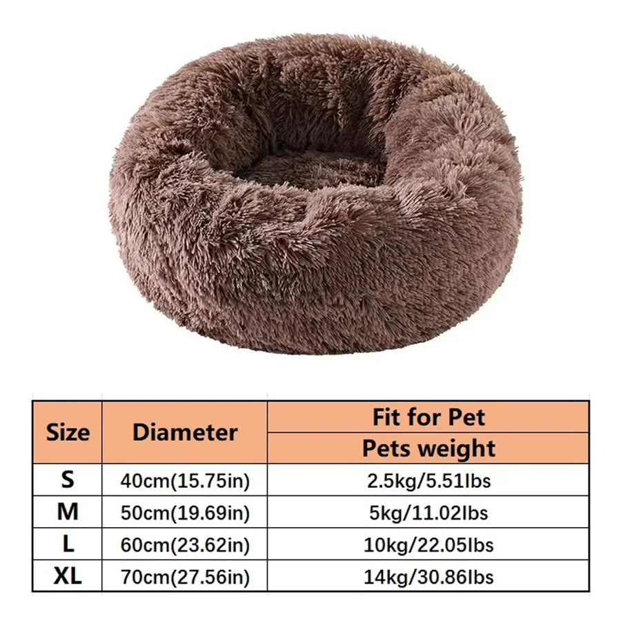 Plush Donut Pet Bed