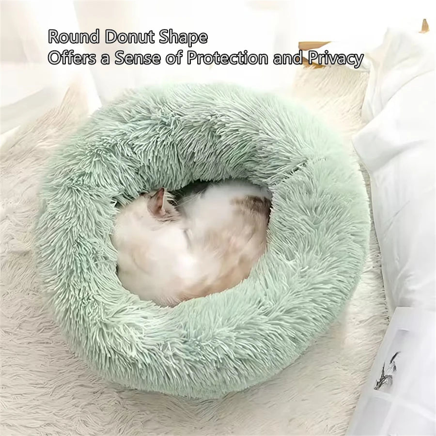 Plush Donut Pet Bed