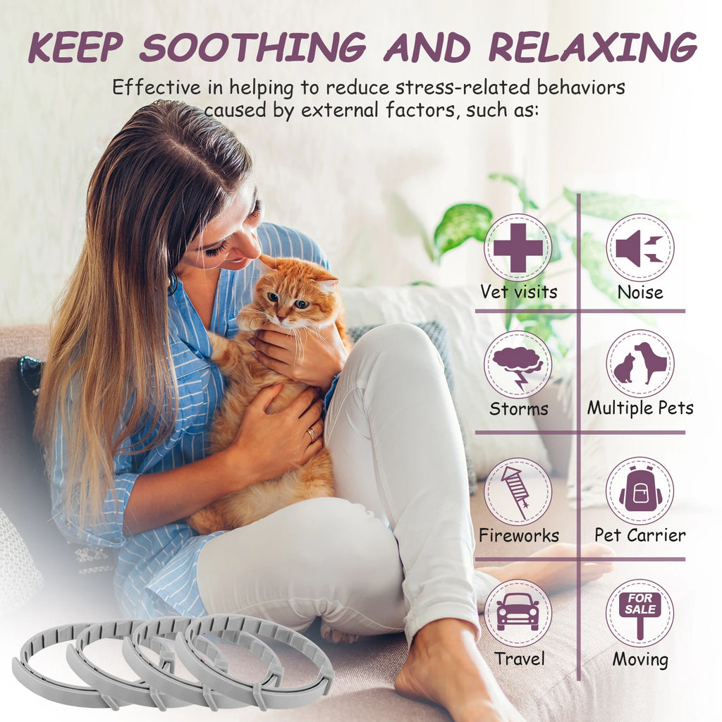 Woodward – Calming Pheromone Collar – helps with vet visits, storms, fireworks, travel