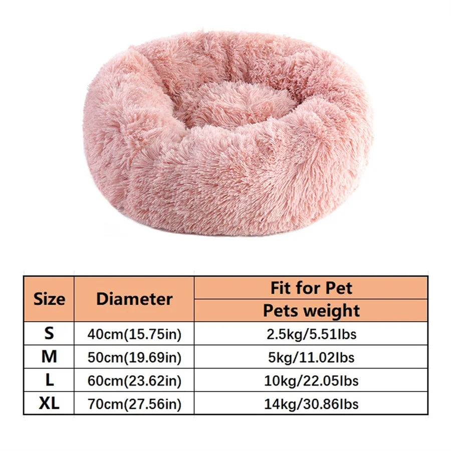 Plush Donut Pet Bed