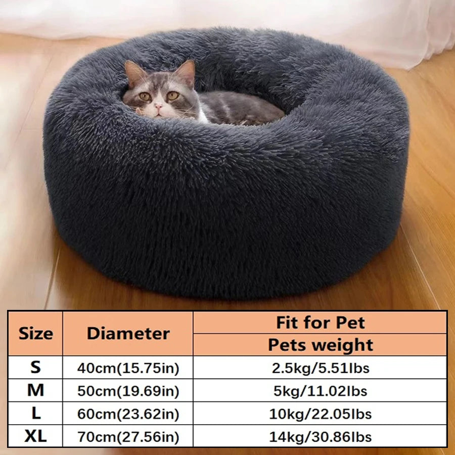 Plush Donut Pet Bed
